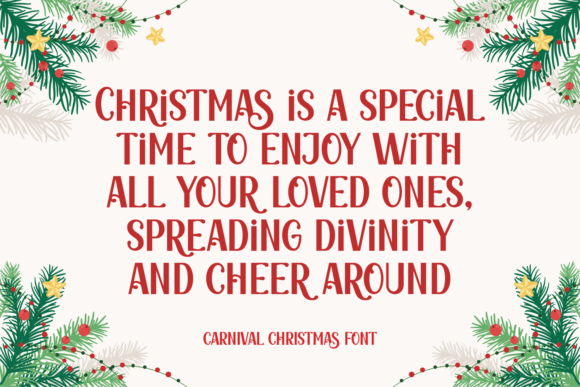 Carnival Christmas Font - Preview 2