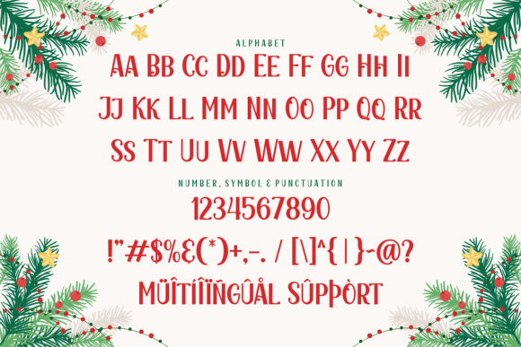 Carnival Christmas Font - Preview 5