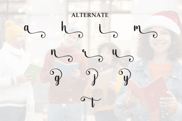 Caroling Christmas Font - Preview 6