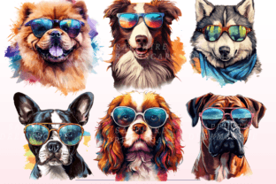 Dogs with Sunglasses PNG Bundle Graphic by SapphireDreamscape ...