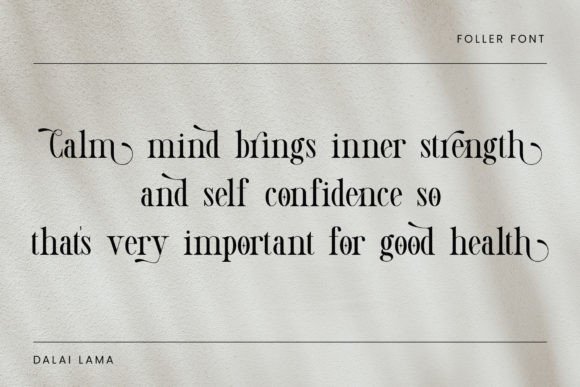 Foller Font - Preview 1