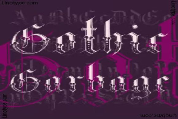 Gothic Garbage Font - Preview 2