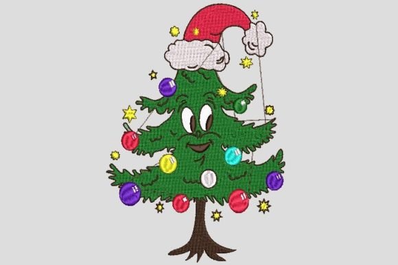 Merry Christmas Beautiful Noel Tree Christmas Embroidery Design By Dream Forest