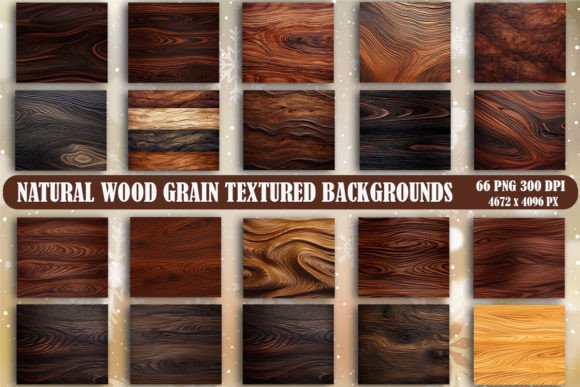 Natural Wood Grain Textured Backgrounds Graphic by Lazy Sun · Creative ...