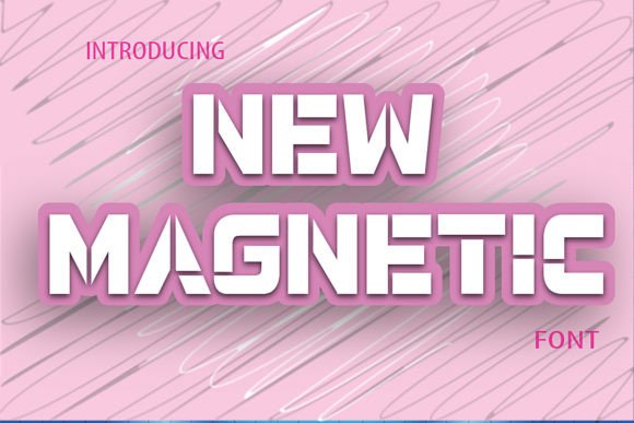 New Magnetic Font PNG with transparent background - Preview 1