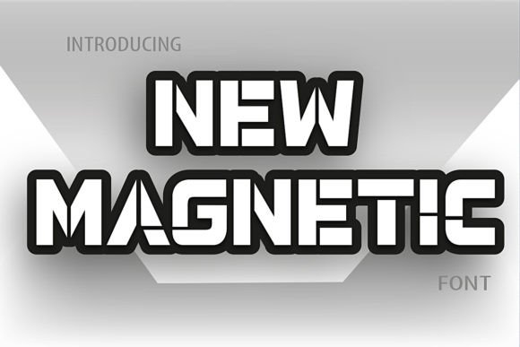 New Magnetic Font PNG with transparent background - Preview 2