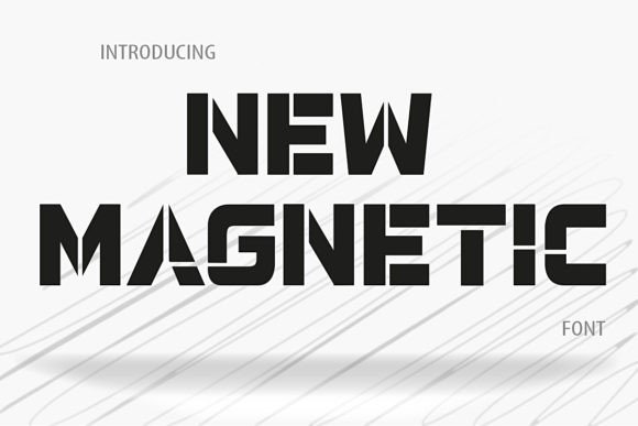 New Magnetic Font PNG with transparent background - Preview 3