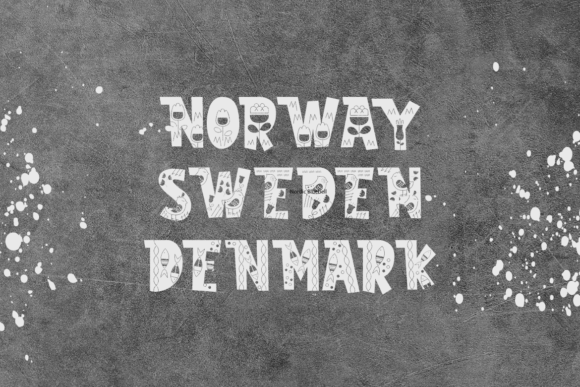 Nordic Whimsy Font PNG with transparent background - Preview 1