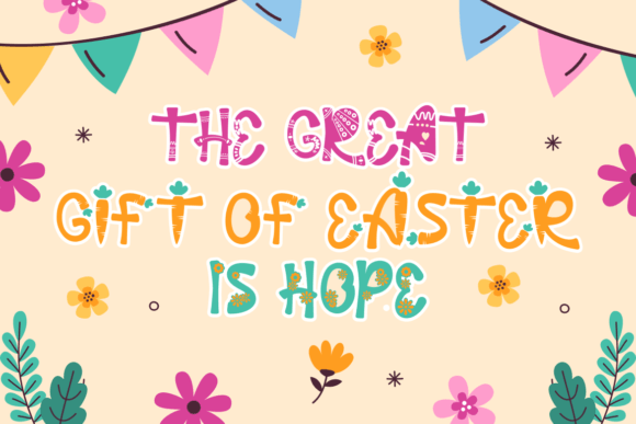 Palm Sunday Font PNG with transparent background - Preview 6