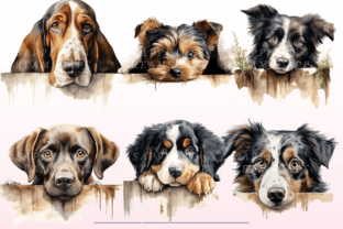 Peeking Dogs PNG Bundle Graphic by SapphireDreamscape · Creative Fabrica