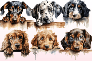 Peeking Dogs PNG Bundle Graphic by SapphireDreamscape · Creative Fabrica