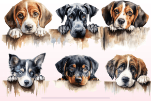 Peeking Dogs PNG Bundle Graphic by SapphireDreamscape · Creative Fabrica
