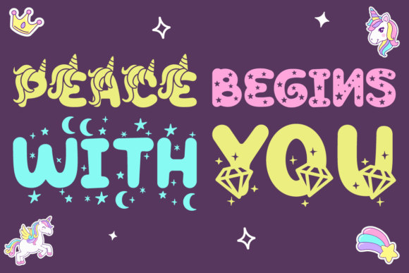 Peppy Pegasus Font font preview - 1