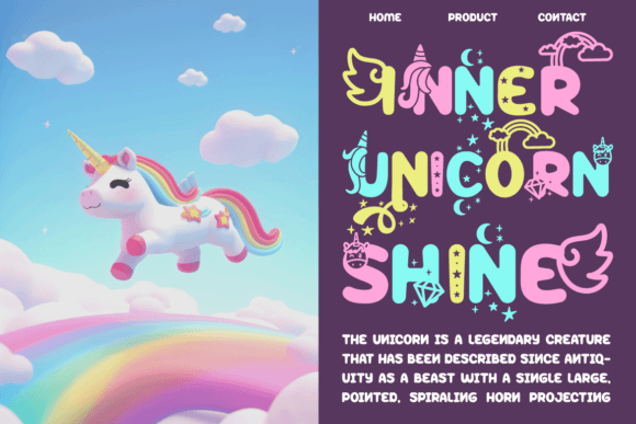 Peppy Pegasus Font font preview - 5