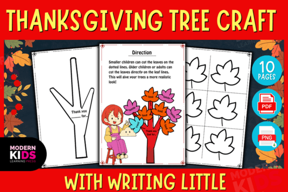 Thanksgiving Tree Craft with Writing