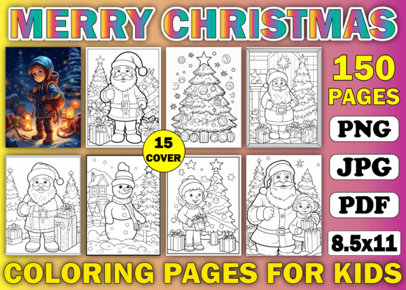 150 Merry Christmas Coloring Pages