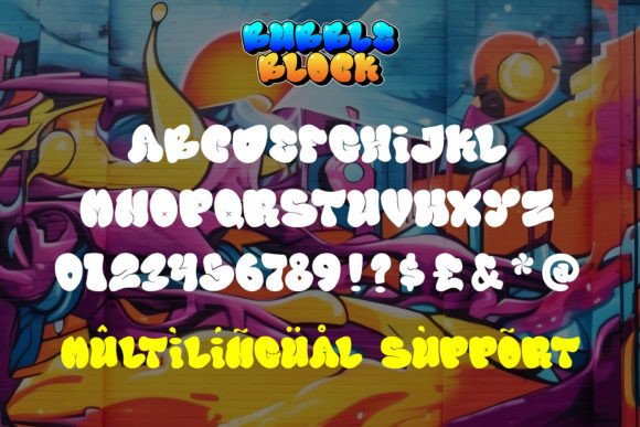 Bubble Block Font - Preview 1