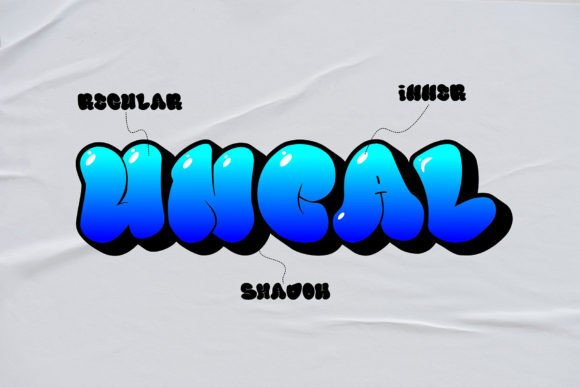 Bubble Block Font - Preview 2