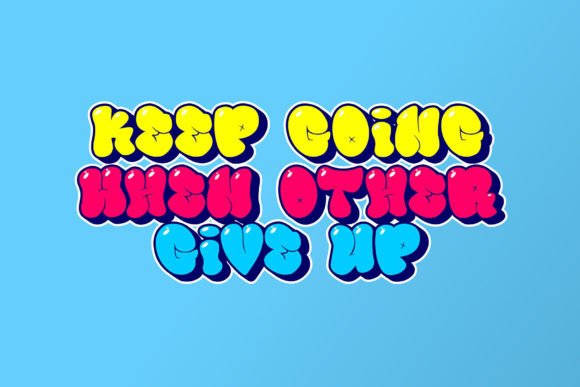Bubble Block Font - Preview 5