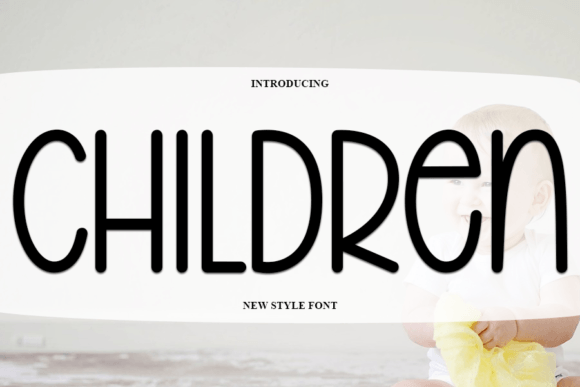 Children Font by PAYJHOshop · Creative Fabrica font preview