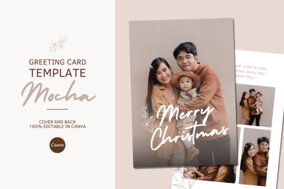 Christmas GREETING CARD CANVA TEMPLATE