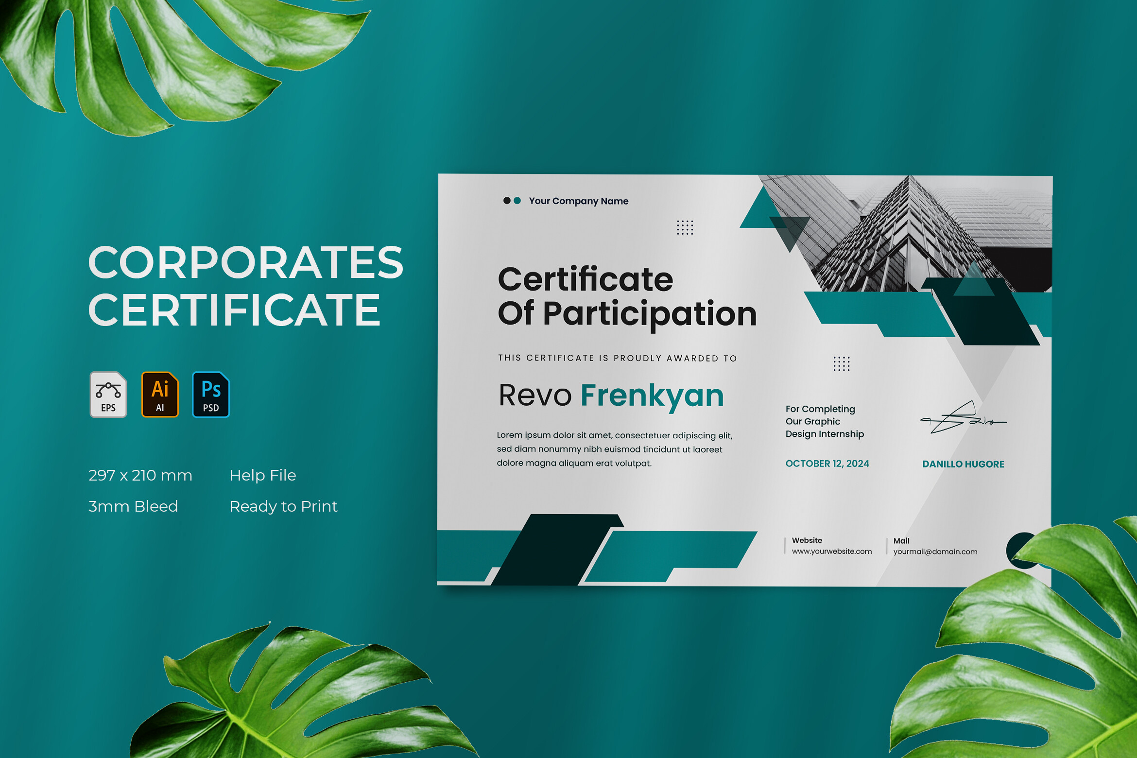 Corporates - Certificate Graphic by Vunira.Template · Creative Fabrica