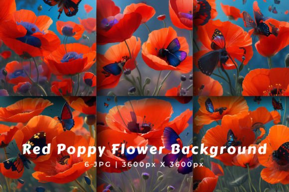 Red Poppy Flower Backgrounds