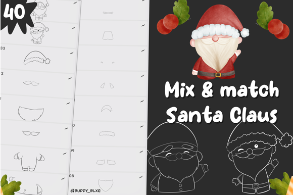 Santa Claus Creation Brushes Stamp - photo 1