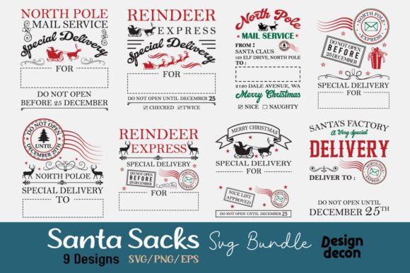 Santa Sack Bundle Svg