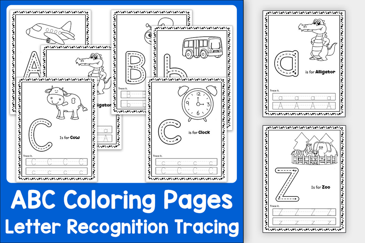ABC Coloring Pages & Letter Recognition