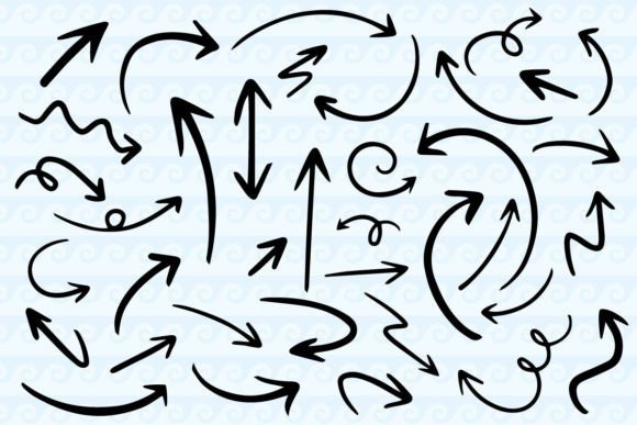 Arrows Svg Hand Drawn Arrows Bundle