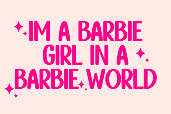 Barbie Berry Font - Preview 1