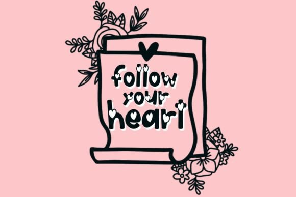Binding Heart Font - Preview 3