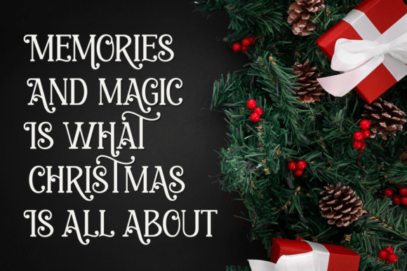 Christmas Relegion Font PNG with transparent background - Preview 3