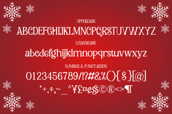 Christmas Relegion Font PNG with transparent background - Preview 5