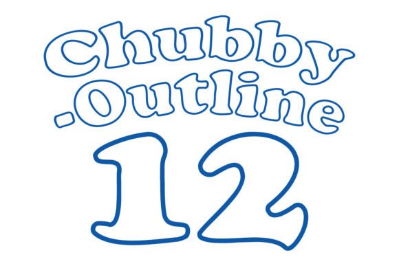 Chubby Outline Font - Preview 3