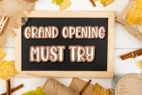 Cinnamon Cake Font PNG with transparent background - Preview 1