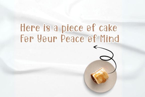 Cinnamon Cake Font PNG with transparent background - Preview 4
