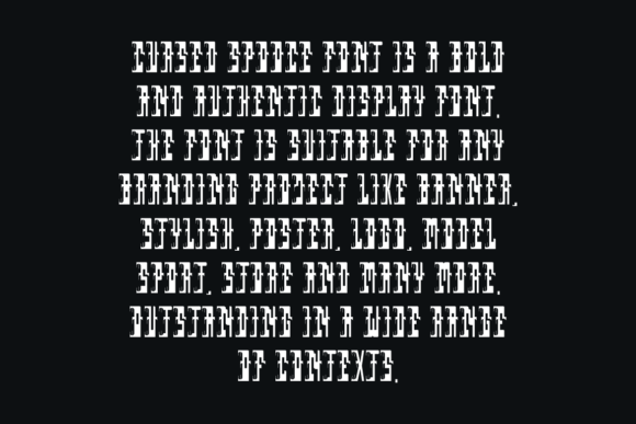 Cursed Spooce Font - Preview 3