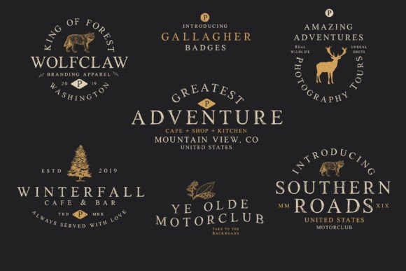 Gallagher Font - Preview 1