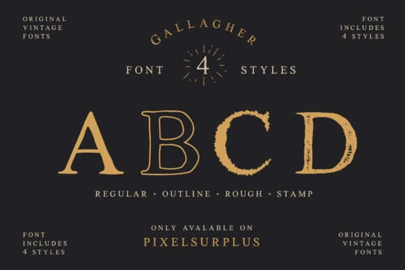 Gallagher Font - Preview 2