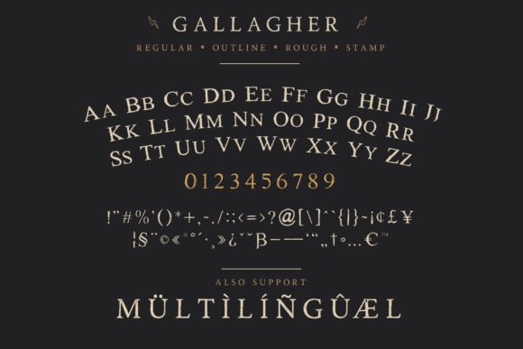 Gallagher Font - Preview 3