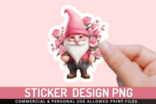 Gnome Clipart Sticker Design Graphic by Regulrcrative · Creative Fabrica