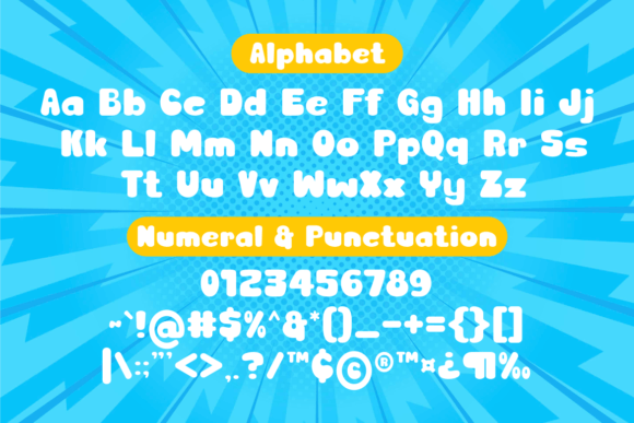 Gubblue Font - Preview 1