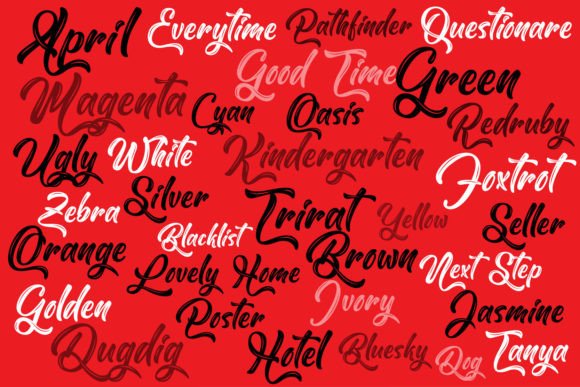 Heavenly Christmas Font PNG with transparent background - Preview 1