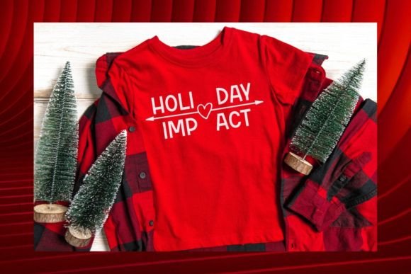 Holiday Impact Font PNG with transparent background - Preview 1