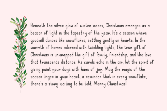 Holy Nativity Font PNG with transparent background - Preview 1