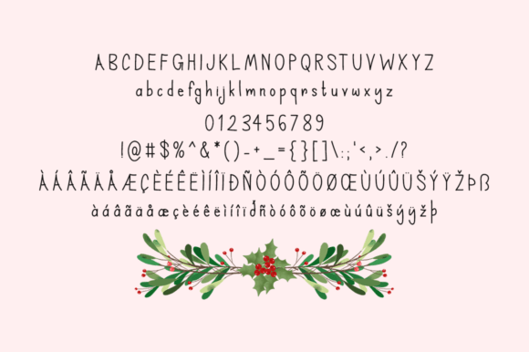 Holy Nativity Font PNG with transparent background - Preview 4