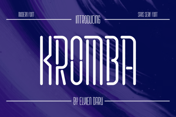 Kromba Font PNG with transparent background - Preview 1