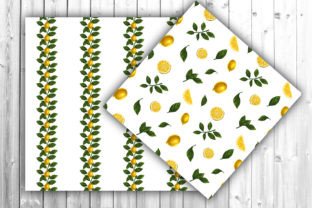 Lemon Digital Paper Graphic by Alina.ilina.art · Creative Fabrica